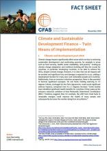 Cover CFAS Fact Sheet Climate and Sustainable Development Finance – Twin Means of Implementation