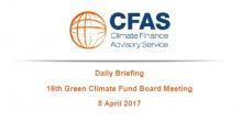 Daily Briefing 16th Green Climate Fund Board Meeting, 5-4-2017