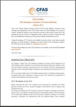 Cover Daily Briefing 15th SCF Meeting