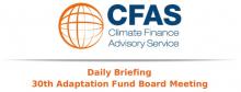 CFAS Daily Briefing Adaptation Fund