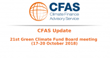 CFAS Update 21st Green Climate Fund Board meeting